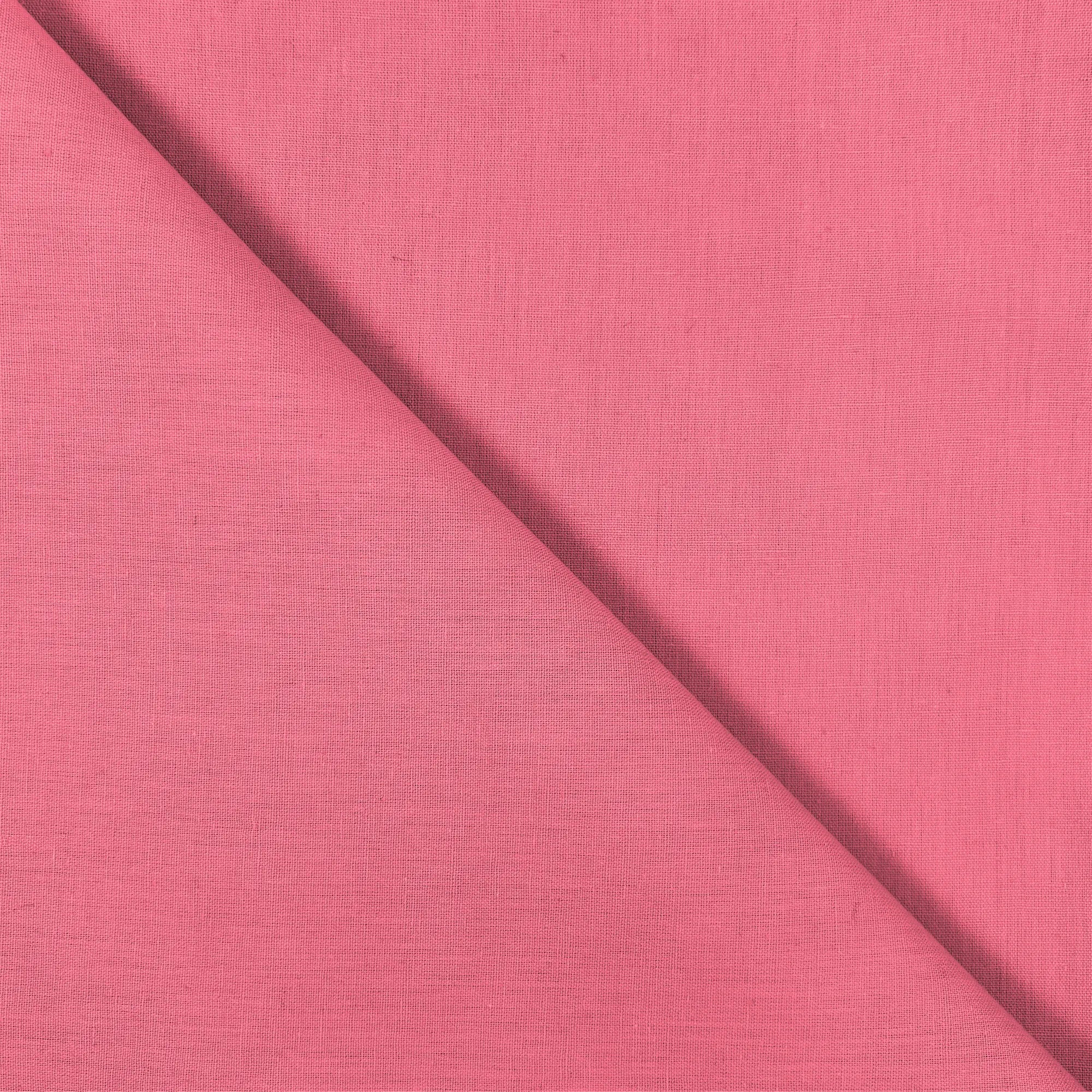 Lotus Baby Pink Cotton Linen Fabric