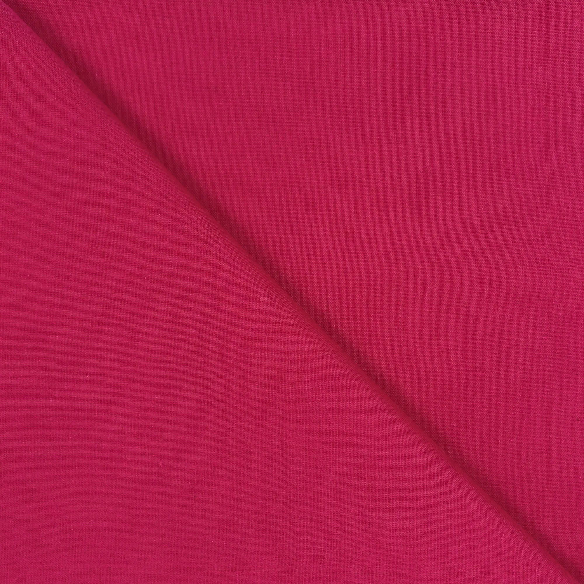 Berry Pink Cotton Linen Fabric
