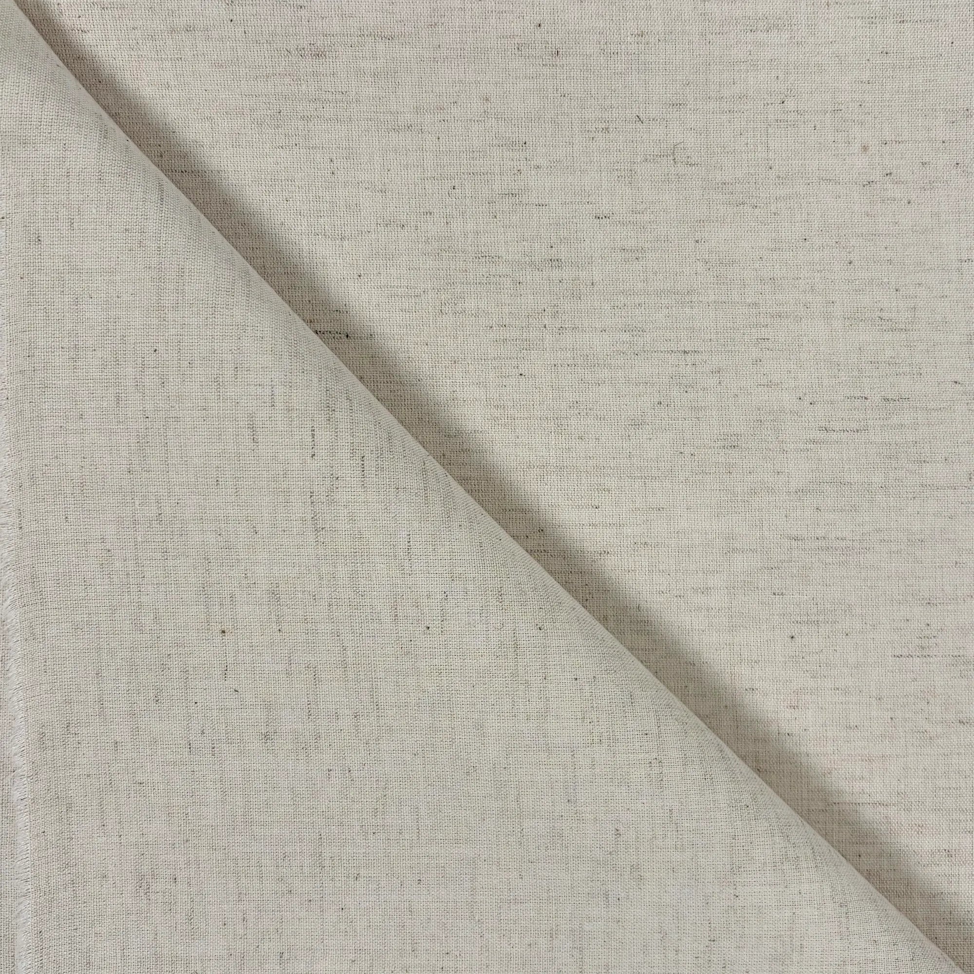 Ivory Natural Cotton Linen Fabric